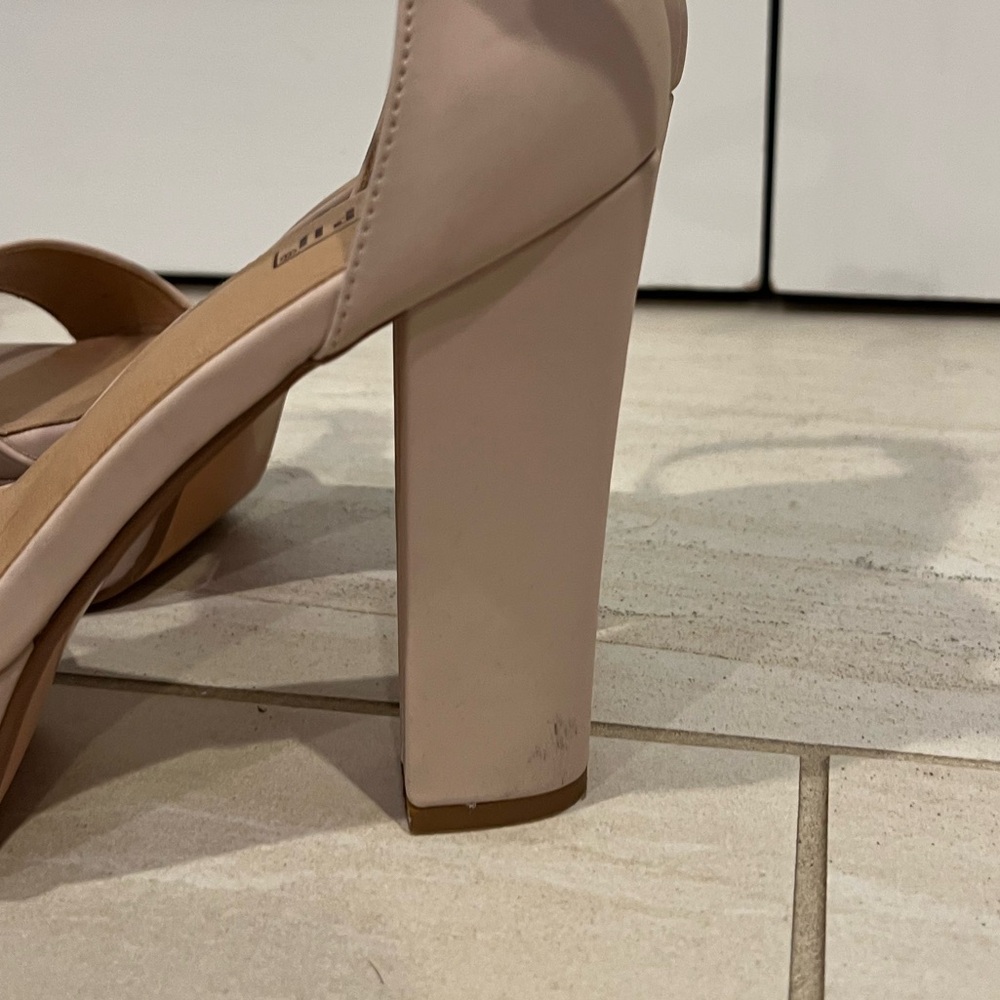 Platform Open Toed Heels - Picture 5 of 7